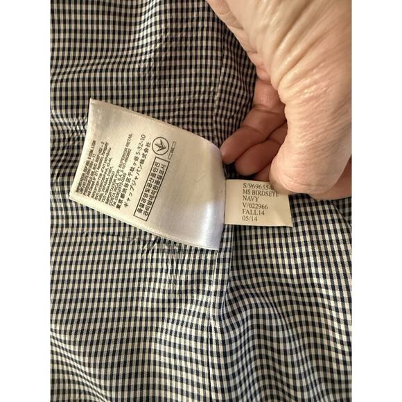 Banana Republic Navy Slim Fit 2 Button Birdseye Marzotto Italian Fabric 42 R/S - Picture 9 of 15